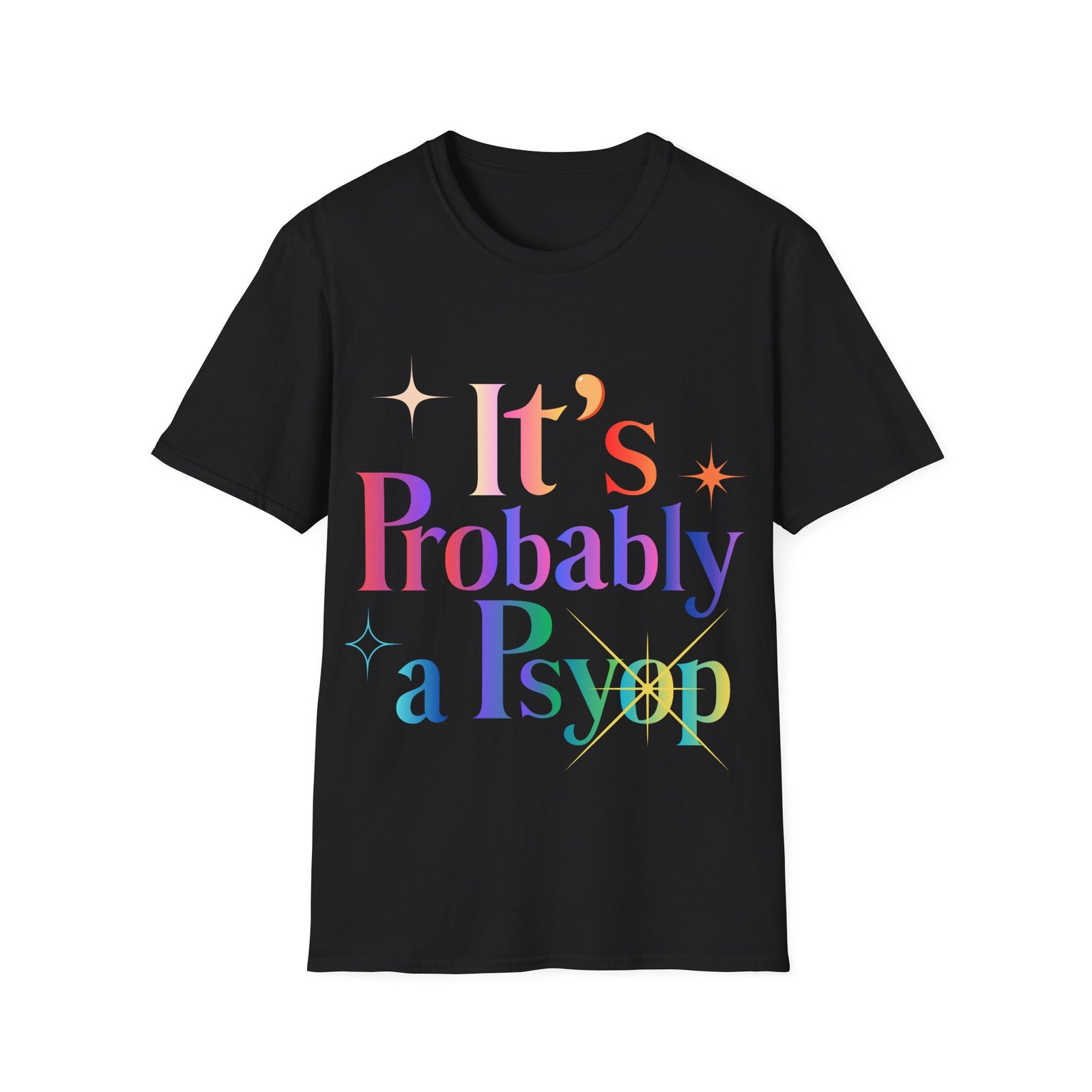 Its Probably a Psyop Unisex Softstyle T-Shirt Tin Foil - Image 5