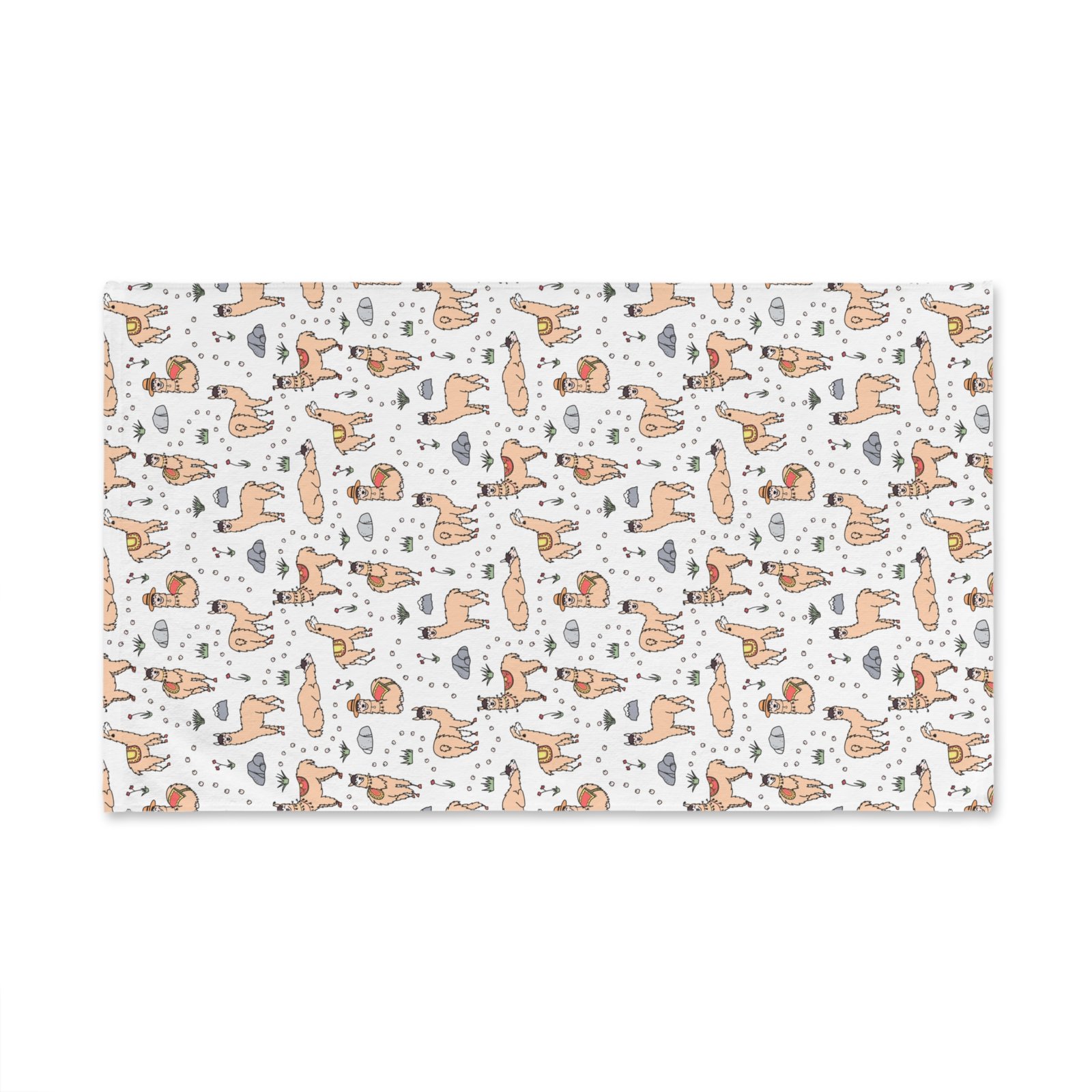 Llamas & Mountains Soft Tea Towel - Image 2