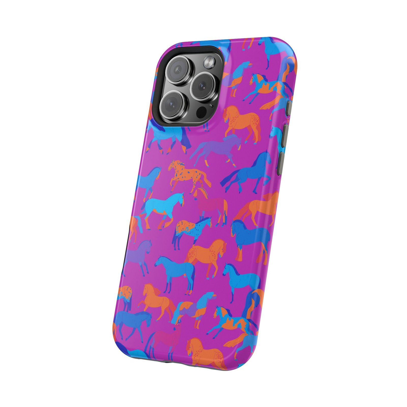 Bright Horses & Ponies All Over MagSafe Tough Cases - Image 122