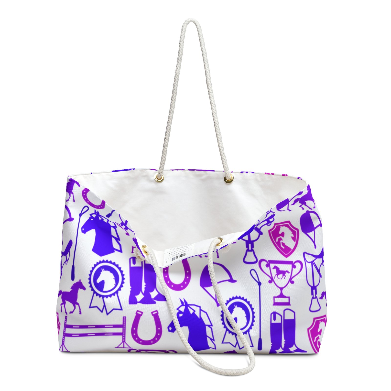 Equestrian Horse Tack All Over Weekender Bag - Image 3