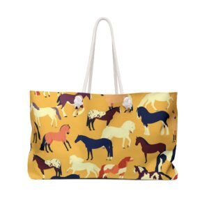 Equestrian Horse Breeds All Over Weekender Bag