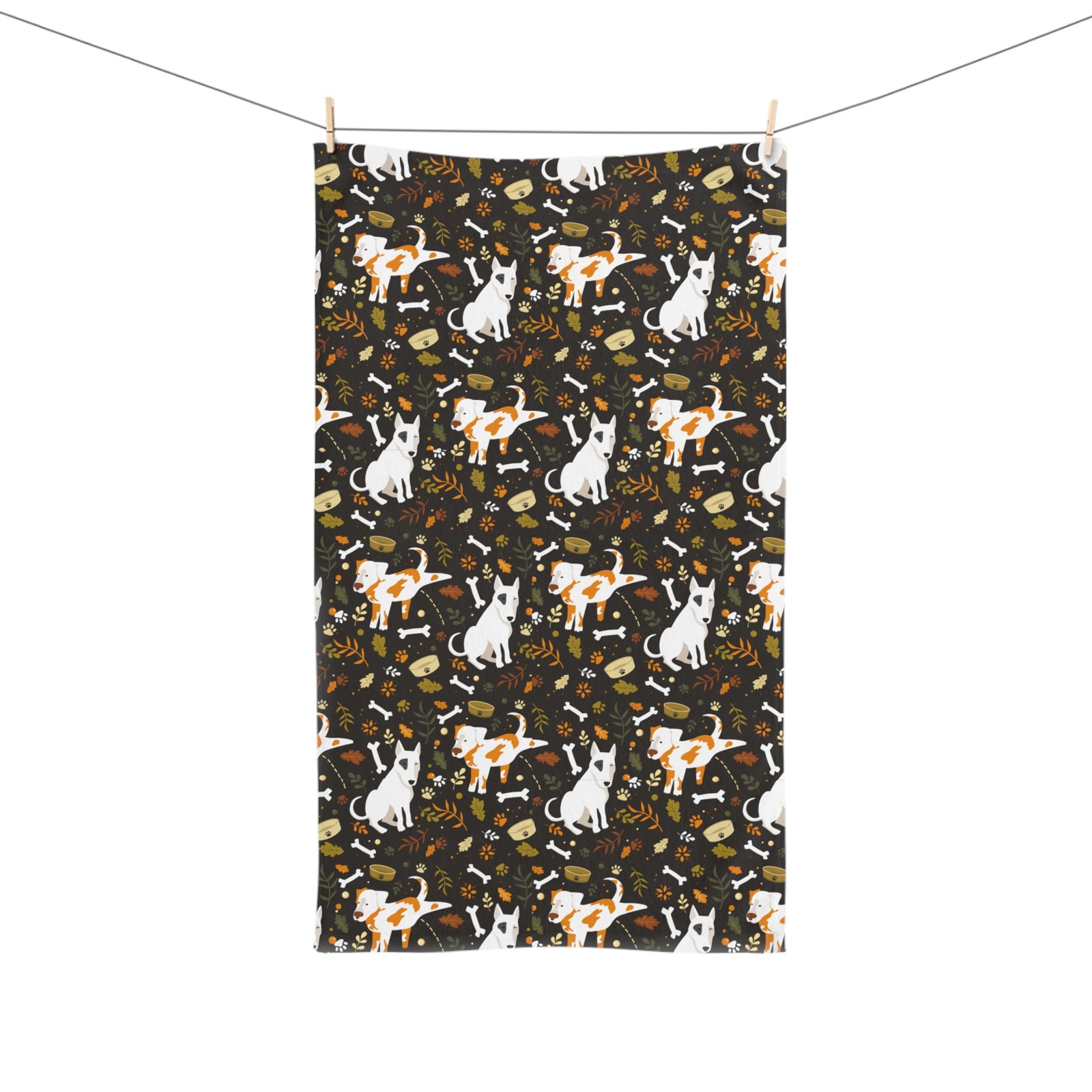 Funny Dog Hiking Leg Peeing Patterned Soft Tea Towel - Image 3