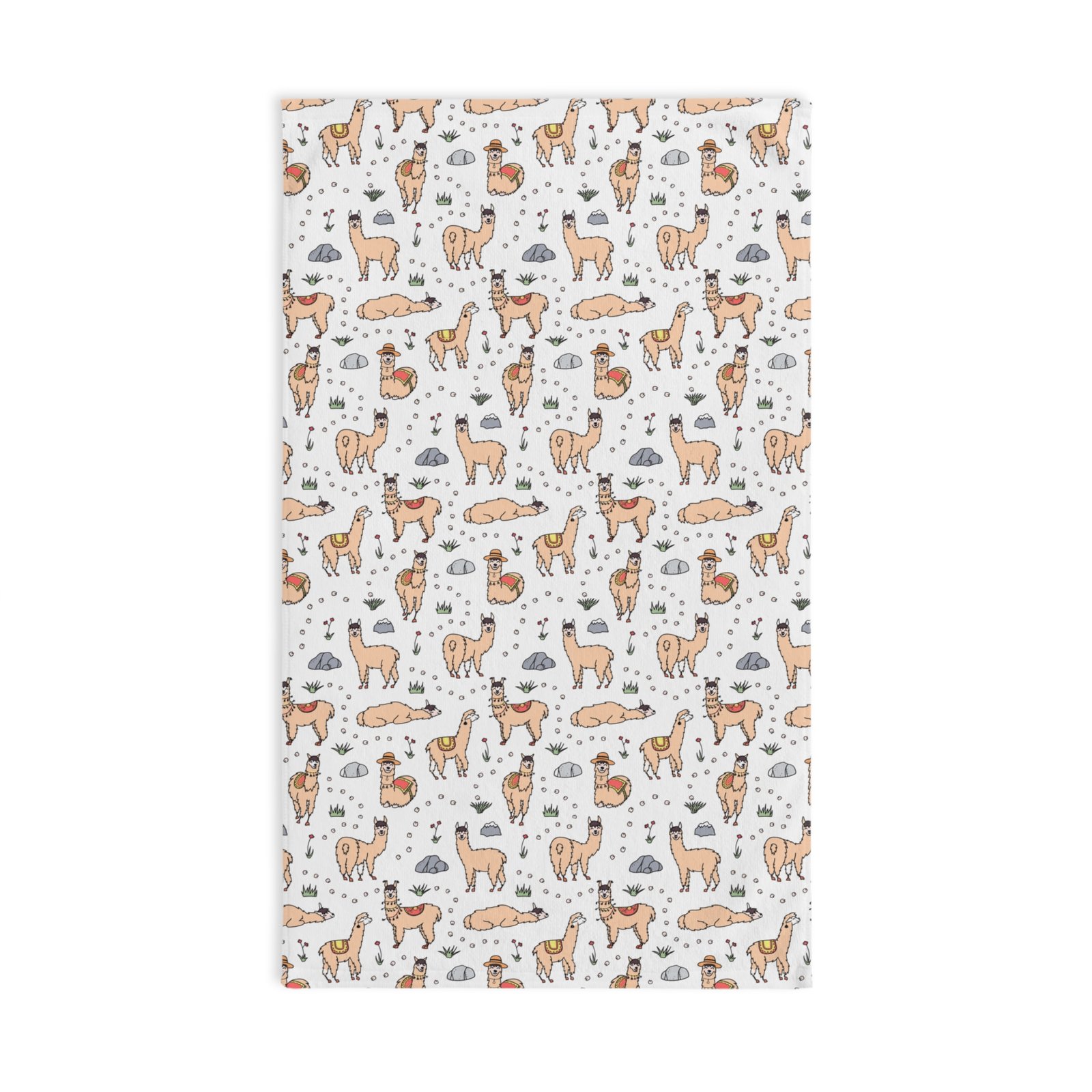 Llamas & Mountains Soft Tea Towel
