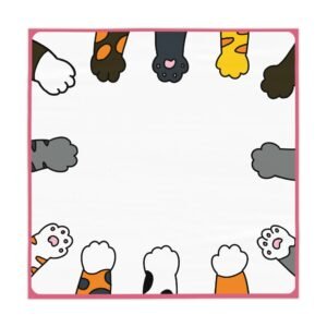 Cat Paw Reaching Funny Tablecloth