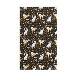 Funny Dog Hiking Leg Peeing Patterned Soft Tea Towel