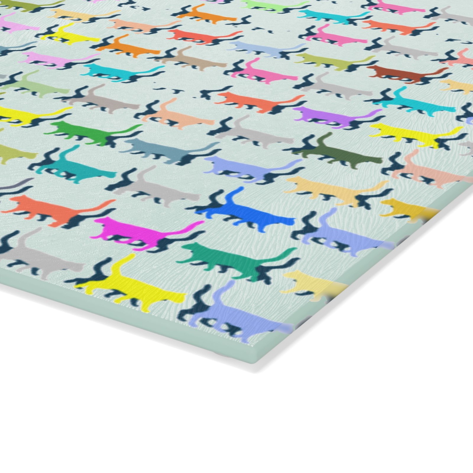 Cat-Themed Glass Cutting Board - Perfect for Cat Lovers, Kitchen Décor - Image 3