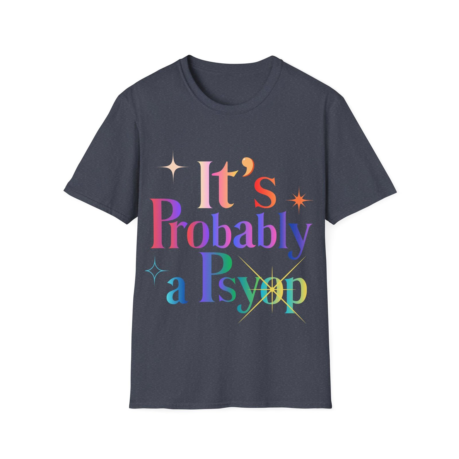 Its Probably a Psyop Unisex Softstyle T-Shirt Tin Foil - Image 13
